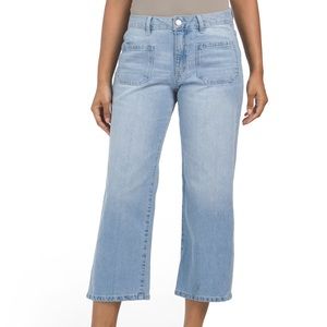 Worn 1x! Retro Style Patch Pocket Crop Jeans